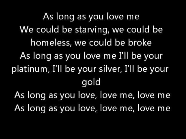 As Long As You Love Me - Justin Bieber ft. Big Sean - Official Lyrics