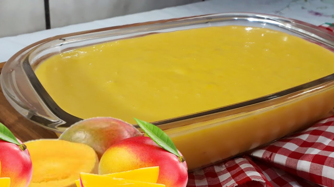 MOUSSE DE MANGA FÁCIL E  DELICIOSA