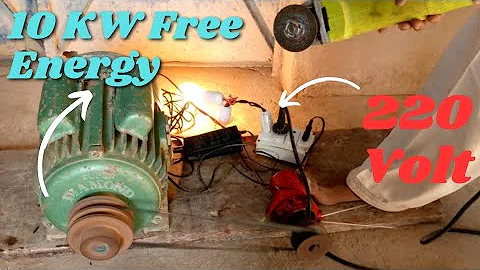 How To Make 220Volt 10 KW Free Electric Generator At home/ Amazing Free Energy Ideas