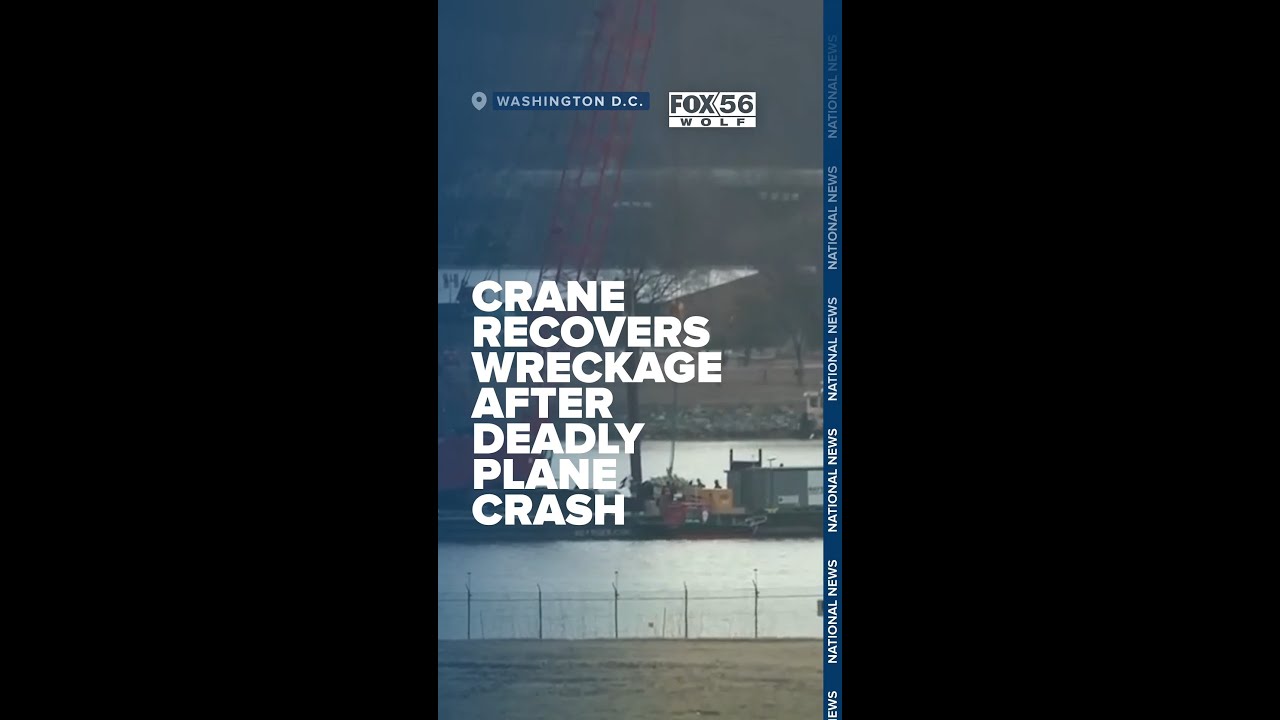 Crane aids in Potomac River wreckage recovery after deadly midair plane ...