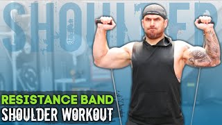 Zeus Fitness Resistance Band Exercises For The Shoulders = AWESOME HOME WORKOUT💪