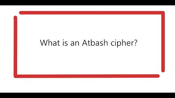 What is an Atbash cipher?