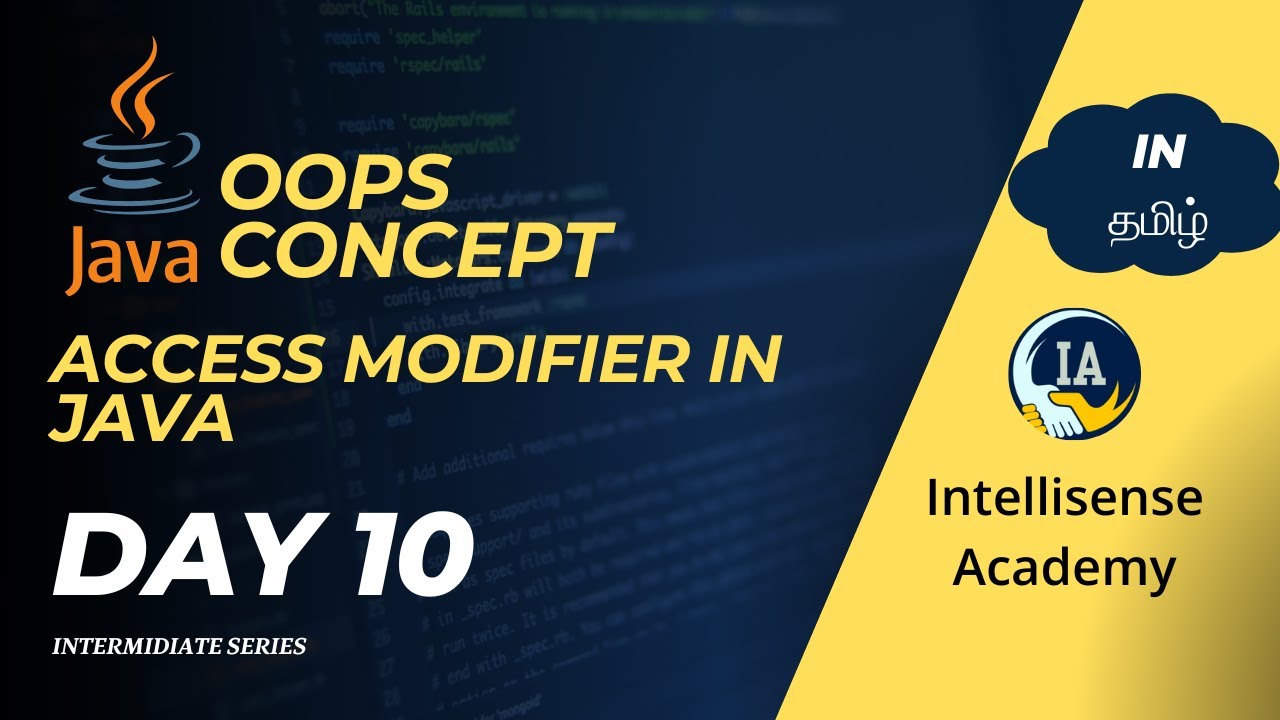 Java Access Modifiers Made Easy 🔐 | public, private, protected in Tamil ...