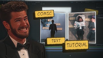 Comic Book Text Tutorial in After Effects | Fictic Editz 