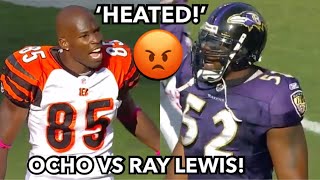 When Chad Ochocinco TRIED FIGHTING Ray Lewis After BIG HIT 🤬 (WARNING ⚠️)