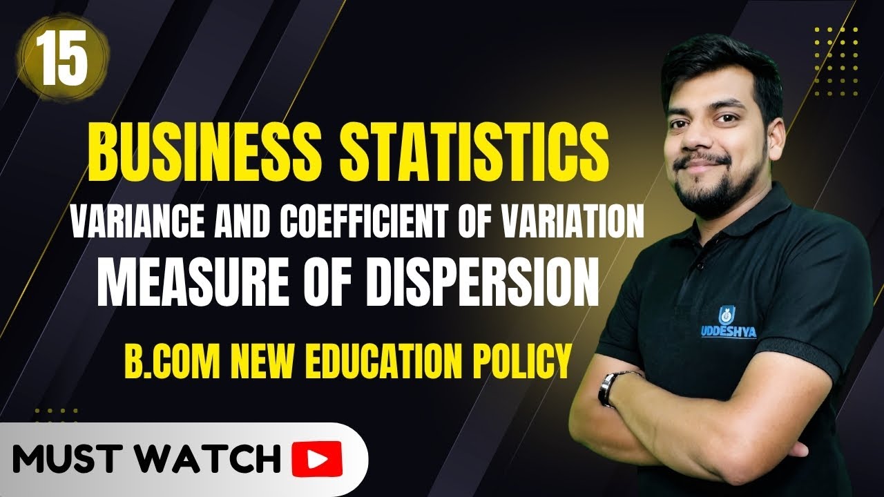 15. Variance and Coefficient of Variation |Measure of Dispersion ...