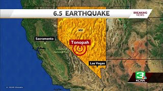 The u.s. geological service is reporting that a magnitude-6.5
earthquake struck in remote western nevada early friday. temblor was
reported at 4:03 a.m. about 35 miles outside tonopah, just east ...