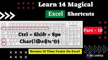 18- BEST Excel Shortcuts Using With CTRL + SHIFT + Special Character 👍 | Excel Shortcuts | BeLookUp