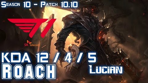 T1 Roach LUCIAN vs FIORA Top - Patch 10.10 KR Ranked