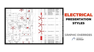 Electrical Drawing Presentation Using Graphic Overrides | ArchiCAD 25 Tutorial