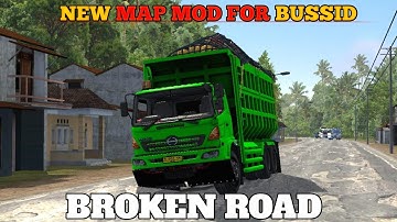 NEW BROKEN ROAD MAP MOD FOR BUS SIMULATOR INDONESIA V3.7.1 #mapmod
