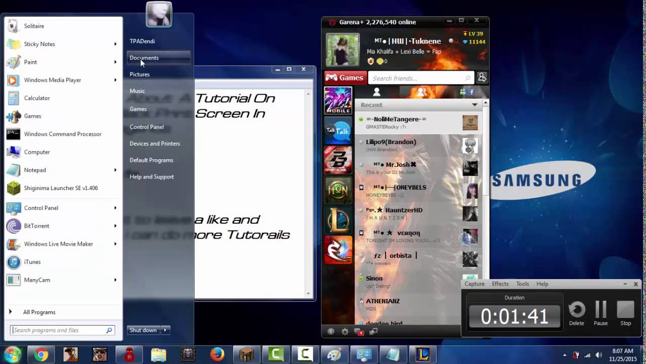 [Tutorial]How To Fix Black Screen League Of Legends Screen Capture
