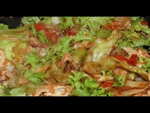 Пекинская капуста жареная