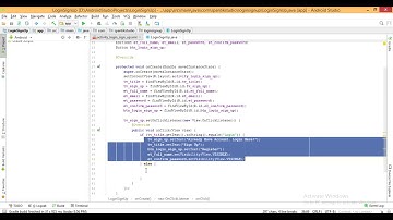 Android Login Sign Up Shared Preferences-Video4/2