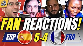 SPAIN & FRANCE FANS REACTION TO SPAIN 5-4 FRANCE | UEFA NATIONS LEAGUE FAN REACTIONS