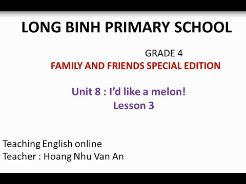English Grade 4 - Week 24 - Unit 8 lesson 3