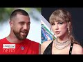 Travis Kelce Opens Up About Taylor Swift Appearance at Chiefs Game | THR News