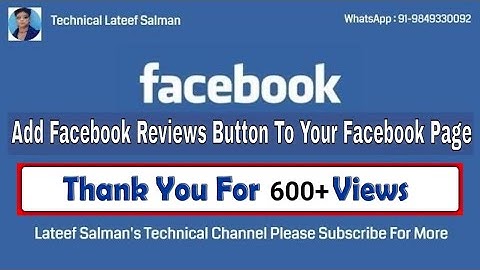 How To Add Facebook Reviews Button To Your Facebook Page 2017