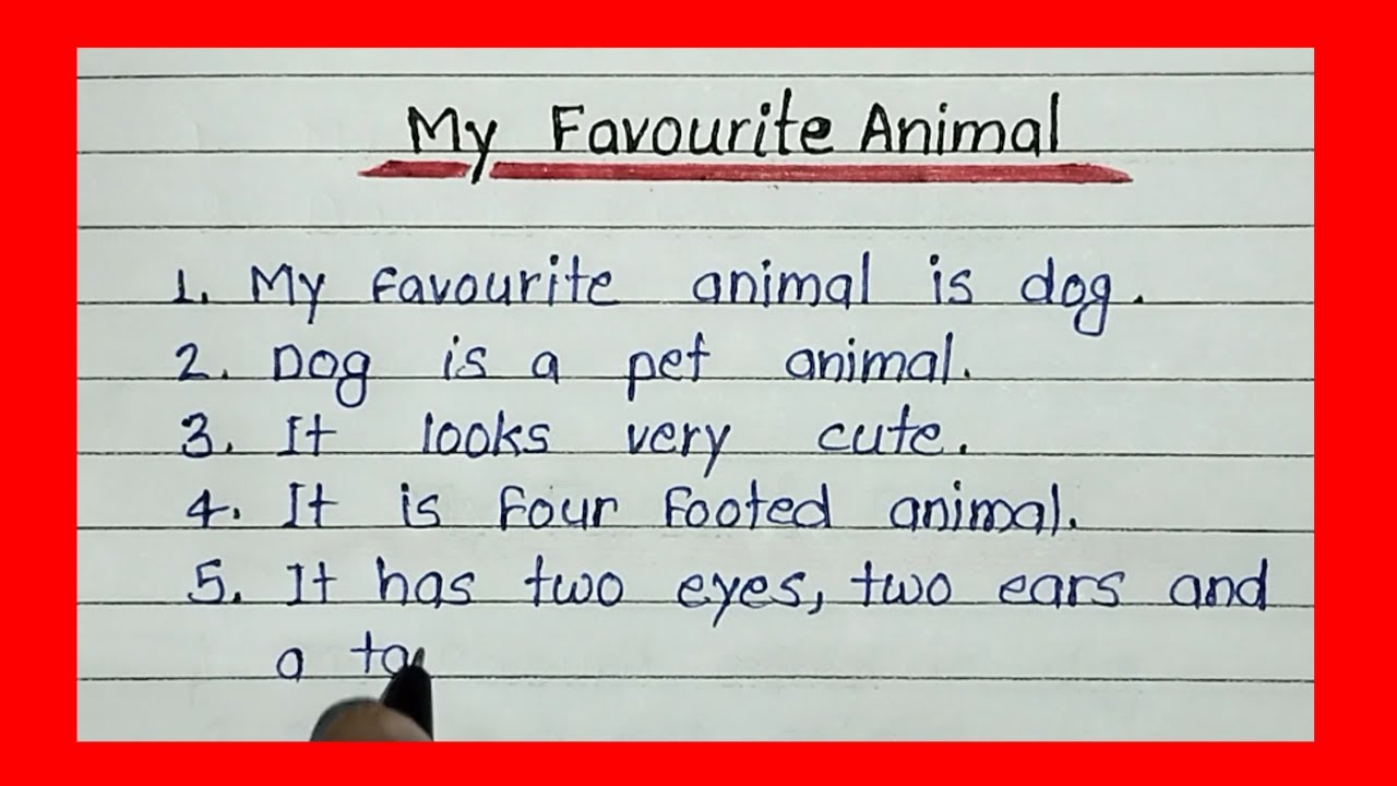 favourite animal dog essay