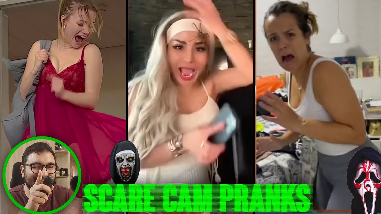 SCARECAM Pranks Reaction 2024 Scare Cam Pranks // Funny Prank