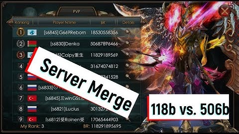 Server merge review EU 1867 - 1882 Legacy of Discord - Caipy - Arena 118b vs. 506b