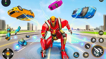 Helicopter Robot Car Game 3D #2 - Robot Game - Android Gameplay