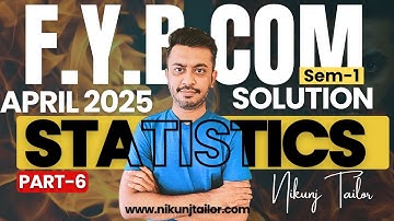 STAT | FYBCOM SEM-1 | VNSGU PAPER SOLUTION | PART-6