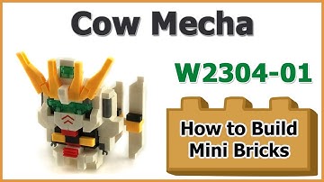 How to Build Mini Blocks Cow Mecha W2304-01 Review Instructions Specifications