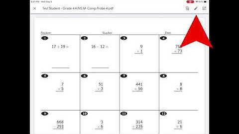 Writing on a PDF Doc Assigned through Google Classroom