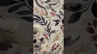 Hør-look - Canvas med blade