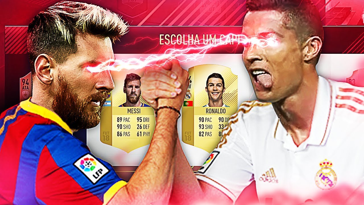 fifa ultimate team 18 FIFA 18 FUT DRAFT - QUE TIME, MESSI vs CRISTIANO RONALDO!!!!! 😱😱😱