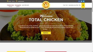 Theme nhà hàng gà rán Total Chicken - Website WordPress (full code) dựng sẵn dùng luôn miễn phí