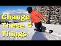 Habits that make snowboarding way harder| Beginner Guide