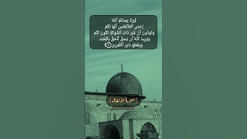 سورة الأنفال الآية ٧ و ٨ بصوت الشيخ محمد صديق المنشاوي