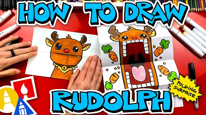 How To Draw A Rudolph Puppet - Folding Surprise