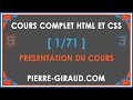 Image de cours gratuite HTML et CSS complet avec Pierre Giraud