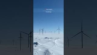 A Beautiful View of Wind Energy - Arctic Region #arcticocean #arcticcircle #arctic #arcticregion