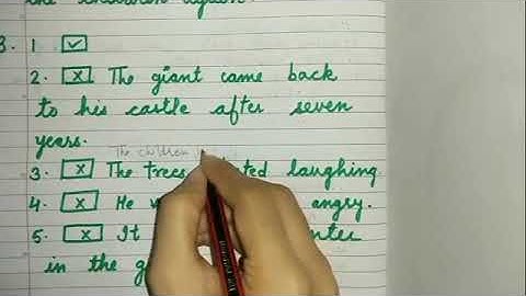 Class 3 English Reader Chapter 5 lecture 3 Book exercise The Selfish Giant