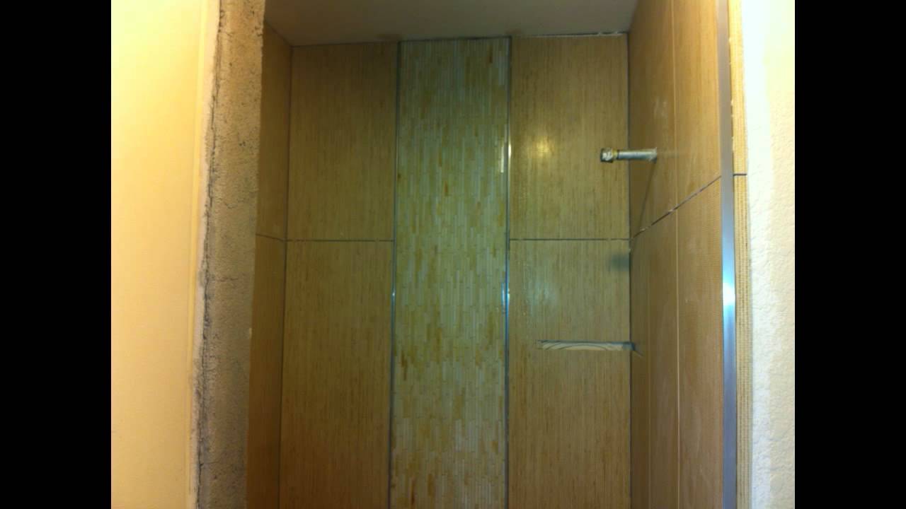 How To Tile Shower With Large 1foot X 2foot By Dave Blake How To Tile Shower With Large 1foot X 2foot By Dave Blake Licesne Contractor You