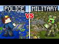 POLICE vs MILITARY: Survival Battle in Minecraft 