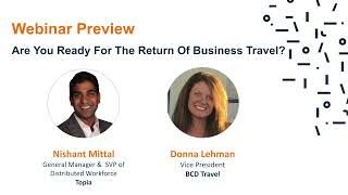 Webinar Trailer   Are You Ready for the Return of Business Travel?