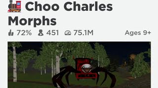 Choo Charles Morphs oyunu oynuyorum