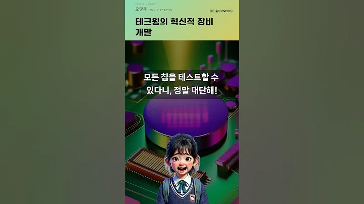 테크윙의 혁신적 장비 개발 #20241213#주식#증권정보#주식정보
