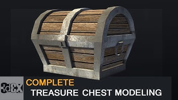 Autodesk Maya Tutorial - Treasure Chest Modeling, Texturing, lighting