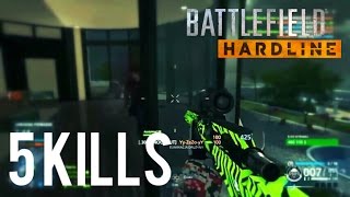 5 KILLS WITH .300 KNOCKOUT | BATTLEFIELD HARDLINE [PS4] 1