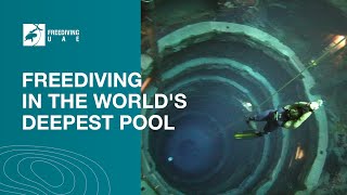 Freediving in the world's deepest pool - Deep Dive Dubai