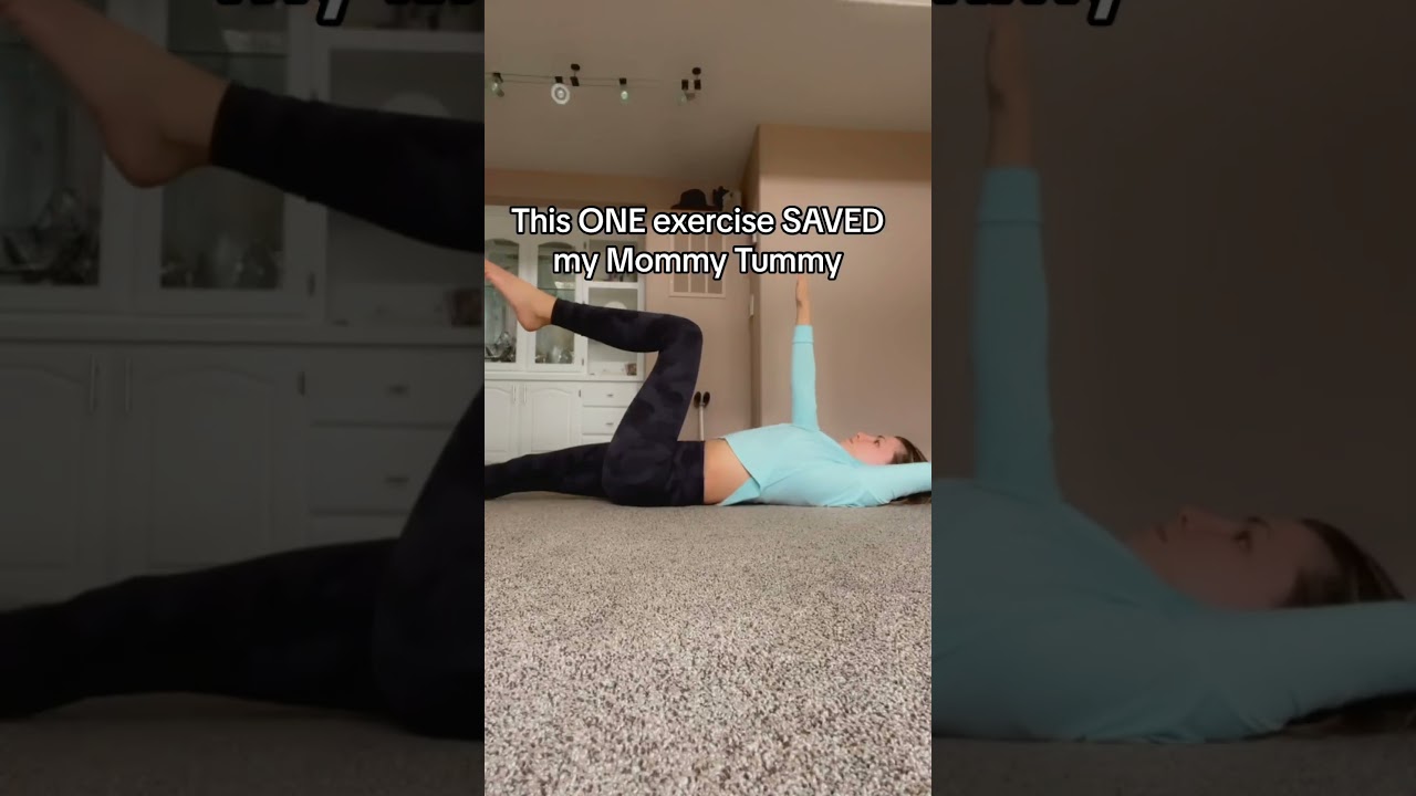 This ONE exercise saved my Mommy Tummy after C-Section #postpartum #csectionrecovery #pelvicfloor