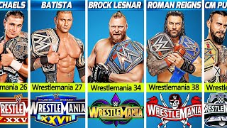 WWE All Wrestlemania Main Event Winners ( 1985 - 2024 )