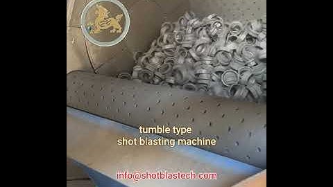 Tumble shot blasting machine with loading | Granalladora de Tumblast con carga