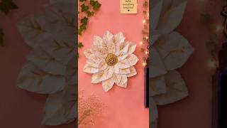 DIY Paper Flower Wall Hanging 🌸 | Easy Handmade Room Decor #diycraft #easydecor